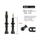 Deemount 2PCS 40/60/80/MM Brass or Alloy Stem Bicycle F/V Presta Tubeless Tire Valve Road Bike MTB Nipple W/Tool Alloy Valve Cap