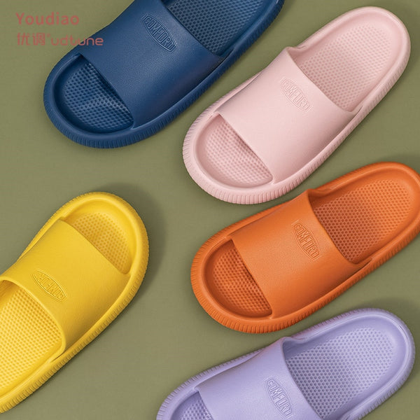 Youdiao EVA Hole Leaking Slippers Women Bathroom Shoes Slides Anti-slip Summer Indoor Home Slippers Household Bath Sandals Men