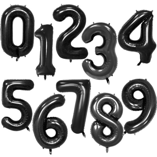 40Inch Big Foil Birthday Balloons Helium Number Balloon 0-9 Happy Birthday Wedding Party Decorations Shower Large Figures Globos