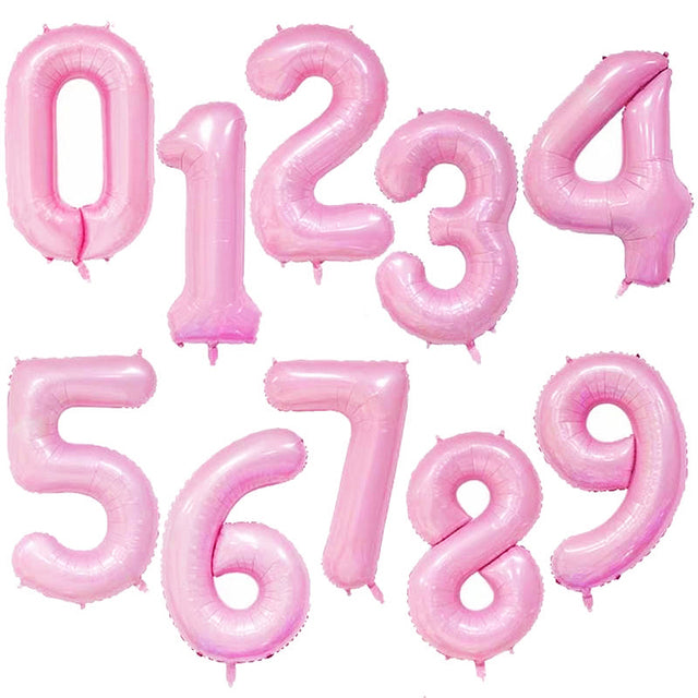 40Inch Big Foil Birthday Balloons Helium Number Balloon 0-9 Happy Birthday Wedding Party Decorations Shower Large Figures Globos