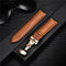 Smooth Genuine Calfskin Leather Watchband 18mm 20mm 22mm 24mm Straps with Solid Automatic Butterfly Buckle Business Watch Band