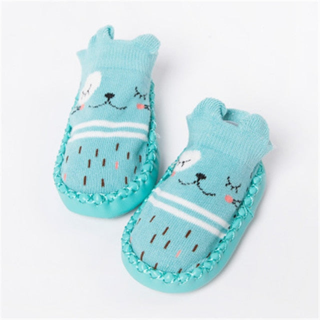 2021 Fashion Baby Socks With Rubber Soles Infant Sock Newborn Autumn Winter Children Floor Socks Shoes Anti Slip Soft Sole Sock