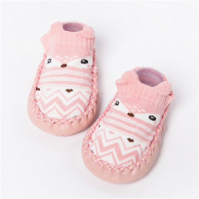2021 Fashion Baby Socks With Rubber Soles Infant Sock Newborn Autumn Winter Children Floor Socks Shoes Anti Slip Soft Sole Sock