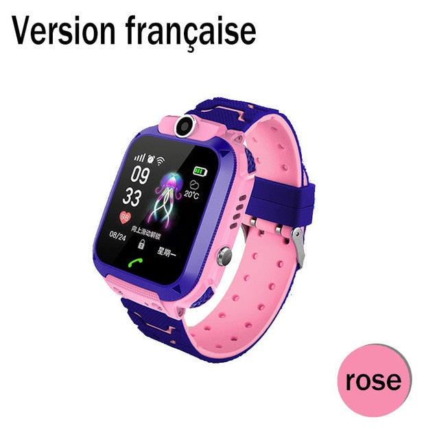 Q12 Kids Smart Watches English Version Waterproof Antilost Children Touch Scree Intelligent Watch LBS Positioning Talking Watch