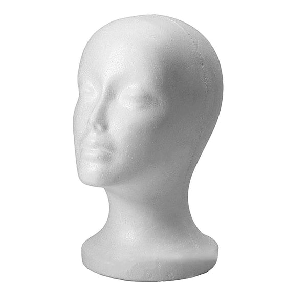 Styrofoam Mannequin Head Model Sunglasses Eyeglass Stand Hat Cap Display Holder