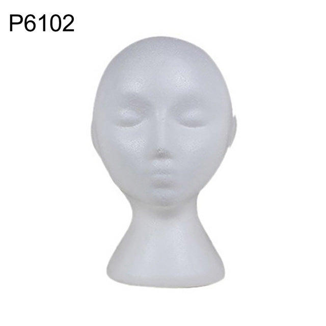 Styrofoam Mannequin Head Model Sunglasses Eyeglass Stand Hat Cap Display Holder