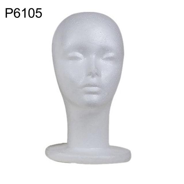 Styrofoam Mannequin Head Model Sunglasses Eyeglass Stand Hat Cap Display Holder