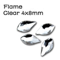 20pcs Pear Flame Nail Mix Color Rhinestones Gems Diamond Gold Bottom Flat Back Nail art Strass Stone 3D Charms Nails Accessories