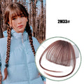 Synthetic Fake Bang Hair Piece Clip In Hair Extension Fake Fringes Bang Women Natural Air Bangs Clip on Bangs 24 Colors