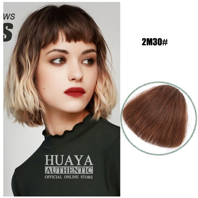 Synthetic Fake Bang Hair Piece Clip In Hair Extension Fake Fringes Bang Women Natural Air Bangs Clip on Bangs 24 Colors