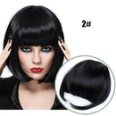 Synthetic Fake Bang Hair Piece Clip In Hair Extension Fake Fringes Bang Women Natural Air Bangs Clip on Bangs 24 Colors