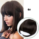 Synthetic Fake Bang Hair Piece Clip In Hair Extension Fake Fringes Bang Women Natural Air Bangs Clip on Bangs 24 Colors