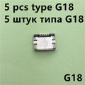 20Models Micro USB 5pin Female Connector For Mobile Phone Charging SMT Socket Data Jack Connector Port PCB Board Drop Shipping