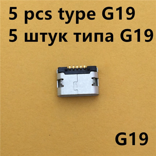 20Models Micro USB 5pin Female Connector For Mobile Phone Charging SMT Socket Data Jack Connector Port PCB Board Drop Shipping