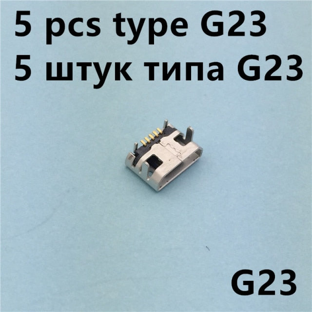 20Models Micro USB 5pin Female Connector For Mobile Phone Charging SMT Socket Data Jack Connector Port PCB Board Drop Shipping