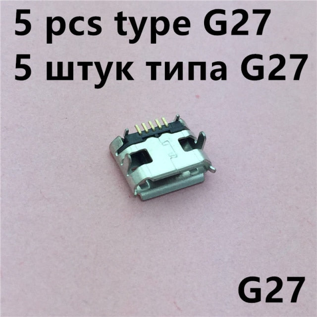 20Models Micro USB 5pin Female Connector For Mobile Phone Charging SMT Socket Data Jack Connector Port PCB Board Drop Shipping