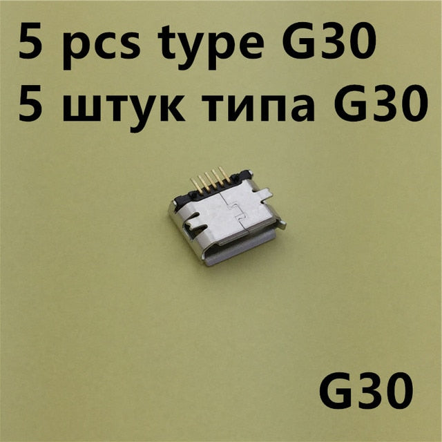 20Models Micro USB 5pin Female Connector For Mobile Phone Charging SMT Socket Data Jack Connector Port PCB Board Drop Shipping