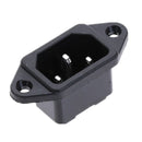 IEC320 C14 C13 Electrical AC Socket 3 Female Male Inlet Plug Connector 3pin Socket Mount