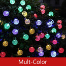 50 LEDs 10m Crystal Ball Solar Light Outdoor IP65 Waterproof String Fairy Lamps Solar Garden Garlands Christmas Decoration