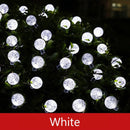 50 LEDs 10m Crystal Ball Solar Light Outdoor IP65 Waterproof String Fairy Lamps Solar Garden Garlands Christmas Decoration