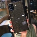 Square Fluorescent Glitter Phone Case For Samsung S20 FE Plus Note 20 Ultra S10 A71 A51 A50 A70 S21 Ultra FE A52 A72 Soft Cover
