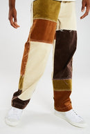 Men Wash Splice Casual Straight Tassel Patchwork Jeans Trousers Male Fashion Streetwear Loose Hip Hop Denim Full Length Pants