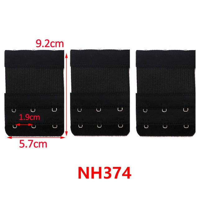 3/4/6/8pcs Bra Extension Strap Extenders for Women Adjustable Belt Buckle Nylon Elastic Bra Extension Strap Hook Clip Expander