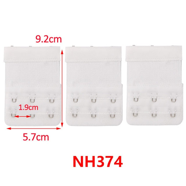 3/4/6/8pcs Bra Extension Strap Extenders for Women Adjustable Belt Buckle Nylon Elastic Bra Extension Strap Hook Clip Expander