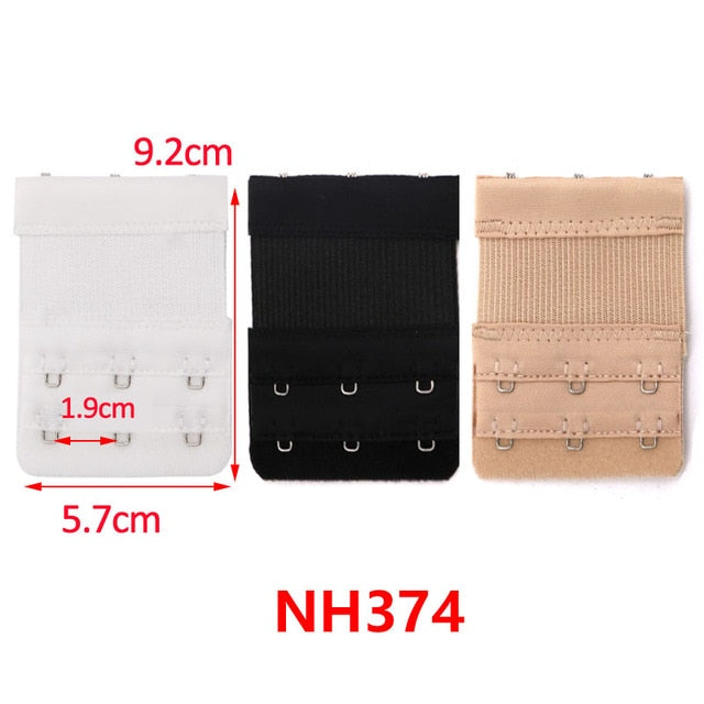 3/4/6/8pcs Bra Extension Strap Extenders for Women Adjustable Belt Buckle Nylon Elastic Bra Extension Strap Hook Clip Expander