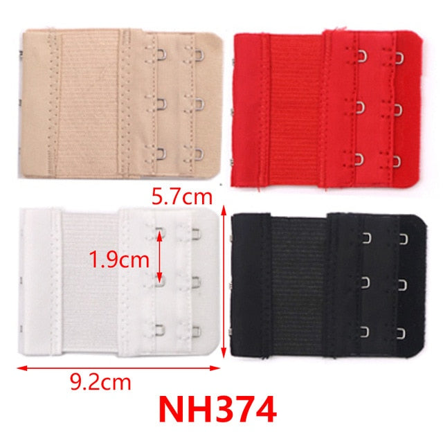 3/4/6/8pcs Bra Extension Strap Extenders for Women Adjustable Belt Buckle Nylon Elastic Bra Extension Strap Hook Clip Expander