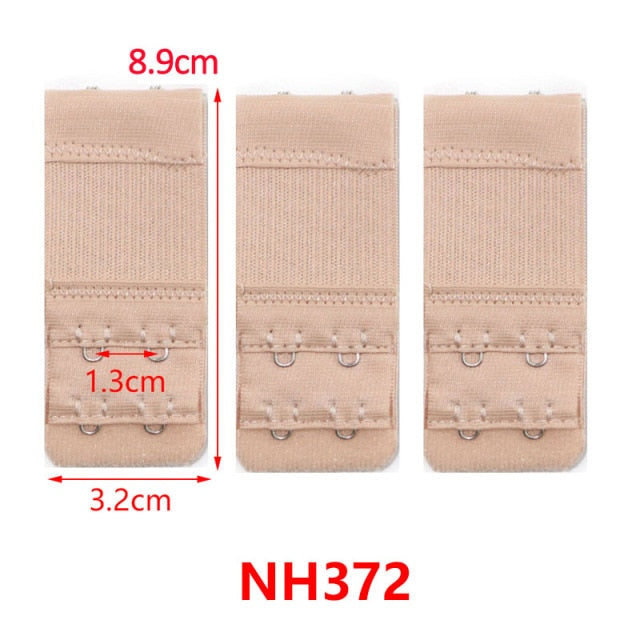 3/4/6/8pcs Bra Extension Strap Extenders for Women Adjustable Belt Buckle Nylon Elastic Bra Extension Strap Hook Clip Expander