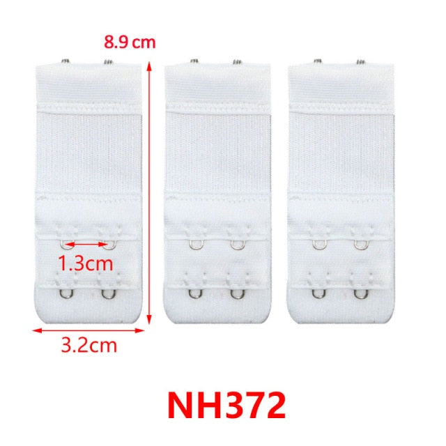 3/4/6/8pcs Bra Extension Strap Extenders for Women Adjustable Belt Buckle Nylon Elastic Bra Extension Strap Hook Clip Expander