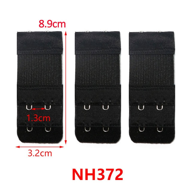 3/4/6/8pcs Bra Extension Strap Extenders for Women Adjustable Belt Buckle Nylon Elastic Bra Extension Strap Hook Clip Expander