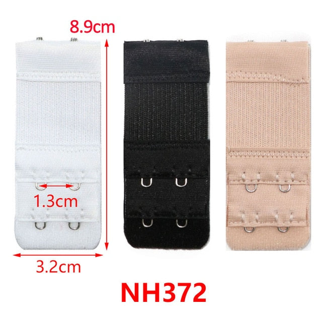 3/4/6/8pcs Bra Extension Strap Extenders for Women Adjustable Belt Buckle Nylon Elastic Bra Extension Strap Hook Clip Expander