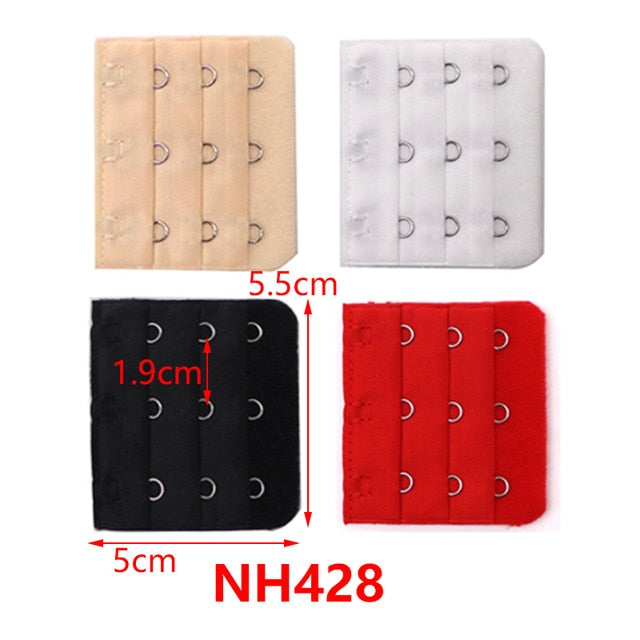 3/4/6/8pcs Bra Extension Strap Extenders for Women Adjustable Belt Buckle Nylon Elastic Bra Extension Strap Hook Clip Expander