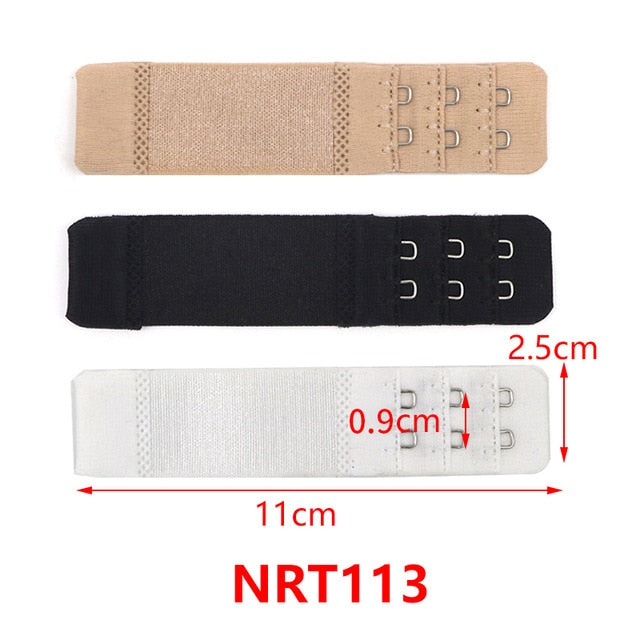 3/4/6/8pcs Bra Extension Strap Extenders for Women Adjustable Belt Buckle Nylon Elastic Bra Extension Strap Hook Clip Expander