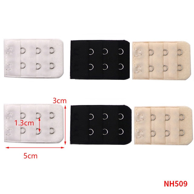 3/4/6/8pcs Bra Extension Strap Extenders for Women Adjustable Belt Buckle Nylon Elastic Bra Extension Strap Hook Clip Expander
