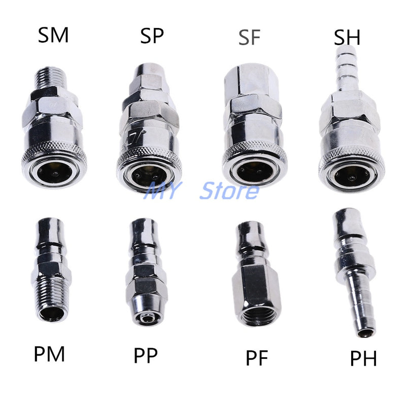 Pneumatic fittings Air Compressor Hose Quick Coupler Plug Socket Connector SP20,PP20,SM20,PM20,SH20,PH20,SF20,PF20.
