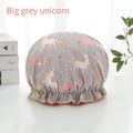 Double-layer shower cap waterproof adult women shower bath bath cap shampoo cap cute hood kitchen ladies oil fume-proof cap