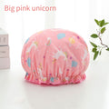 Double-layer shower cap waterproof adult women shower bath bath cap shampoo cap cute hood kitchen ladies oil fume-proof cap