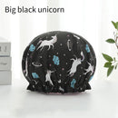 Double-layer shower cap waterproof adult women shower bath bath cap shampoo cap cute hood kitchen ladies oil fume-proof cap