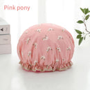 Double-layer shower cap waterproof adult women shower bath bath cap shampoo cap cute hood kitchen ladies oil fume-proof cap
