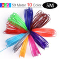 Aveiro 50/100/200 Meter 1.75mm ABS PLA Material,Filament 3d Refill 3d handle plastic for 3 D Pen school drawing supplies