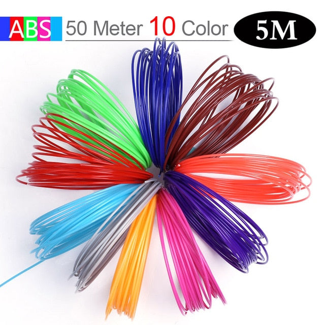 Aveiro 50/100/200 Meter 1.75mm ABS PLA Material,Filament 3d Refill 3d handle plastic for 3 D Pen school drawing supplies