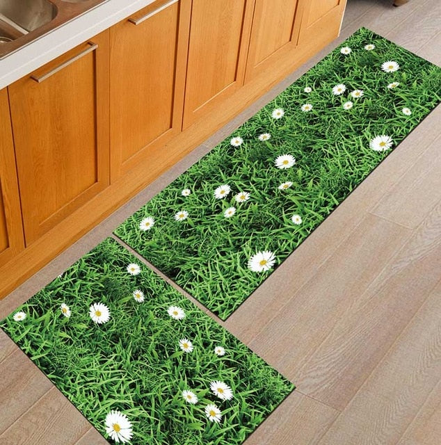 Kitchen Mat Cheaper Anti-slip Modern Area Rugs Living Room Balcony Bathroom Printed Carpet Doormat Hallway Geometric Bath Mat