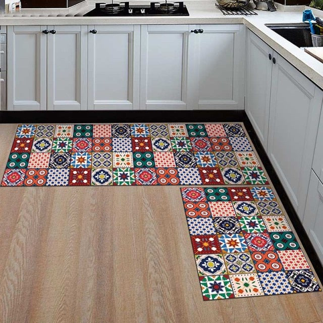 Kitchen Mat Cheaper Anti-slip Modern Area Rugs Living Room Balcony Bathroom Printed Carpet Doormat Hallway Geometric Bath Mat