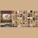 Yoofun 50 Sheets Natural Scenery&Art Paintings Stationery Stickers Book Aesthetic Landscape Cute Bullet Journaling Decor Sticker