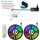 Tuya Smart LED Strip Lights WiFi RGB LED Light Strip 12V 5050 Work with Alexa Google Voice Remote Control 30LED/m Color Changing