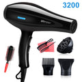 Ionic Hair Dryers Brush Straightener for Hot and Cold Blow Dryer Non-slip Professional Blowdryer with Nozzle 210V-240V Quiet