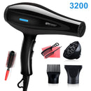 Ionic Hair Dryers Brush Straightener for Hot and Cold Blow Dryer Non-slip Professional Blowdryer with Nozzle 210V-240V Quiet